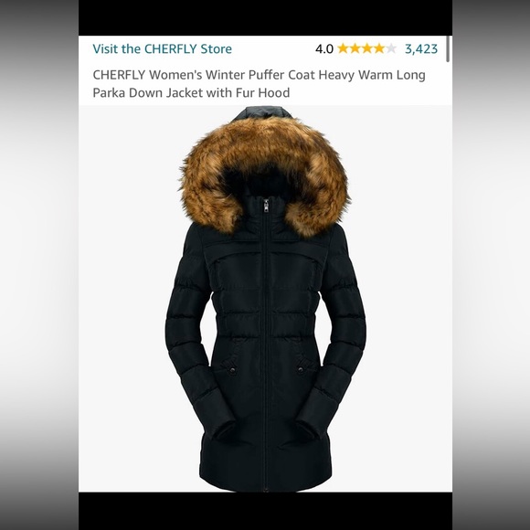 NWT CHERFLY Women’s Long Length Puffer Coat - Picture 12 of 16